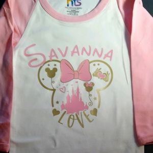 Personalized minnie shirt
